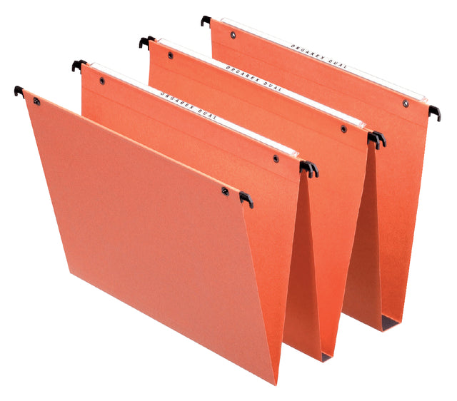 Esselte - Hangmap Orgarex Dual verticaal 345x245x15mm oranje | 25 stuks