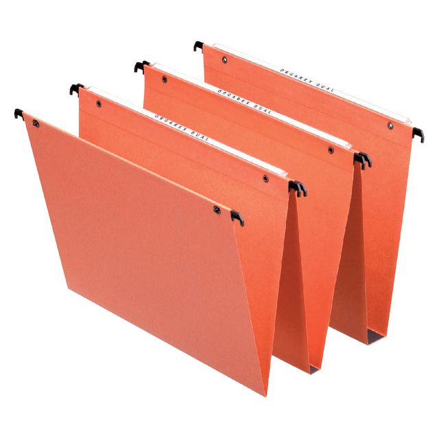 Esselte - Hangmap Orgarex Dual verticaal 345x245x30mm oranje