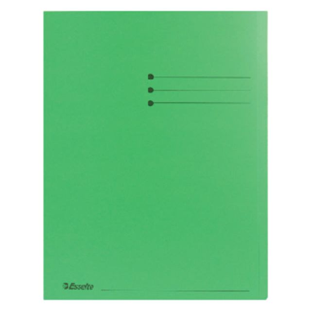 Esselte - Folder pliant Esselte A4 Superlade Manilla 180gr Green | Boîte extérieure une pièce de 100