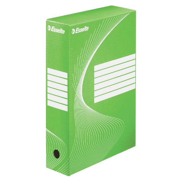 Esselte - Archive Box Esselte Boxy 80mm Green | Boîte extérieure une pièce de 25