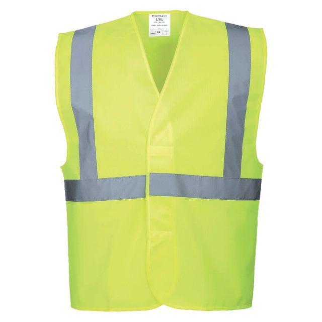 Portwest - Sicherheitsweste Portwest C472 Fluor Geel L/XL | Ein 1 Stück einbacken