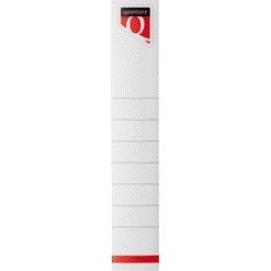 Quantore - Etichetta retro stretta 34x190mm autoadesiva bianca 10 pezzi