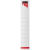 Quantore - Etichetta retro stretta 34x190mm autoadesiva bianca 10 pezzi