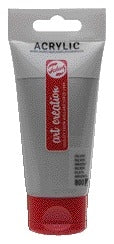 Talens Art Creation -  Acrylverf Art Creation 800 zilver tube à 75ml | 3 stuks