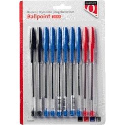 Quantore - Kugelschreiberstift sortiert Blister 10 Stück