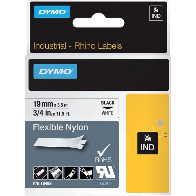 DYMO - Kennzeichnung Dymo Rhino Industrial Nylon 19mm Weiß | 1 Stück