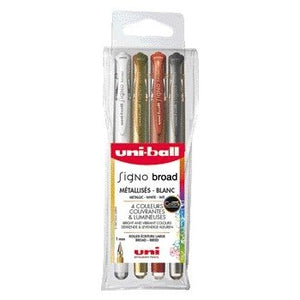 Uni-ball -  Rollerpen signo b metallic ass