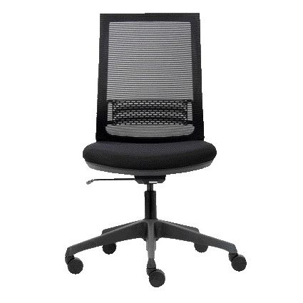 Euroseats - Office chair seats Canillo net-tensioned back black