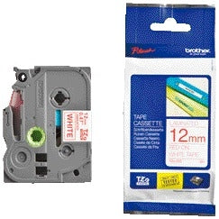 Brother - Etichetta P-touch TZe-232 standard 12 mm rosso su bianco