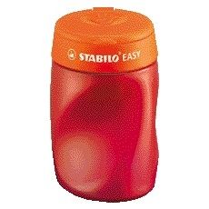 Stabilo - Sacapuntas Easy 4502 3 en 1 diestro naranja | 3 piezas