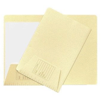 Jalema - Carpeta archivadora Djois folio 1 solapa 160gr amarillo claro | 100 piezas