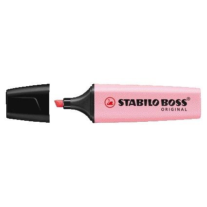 STABILO - Surligneur BOSS Original 70/129 rose pastel | 10 pièces