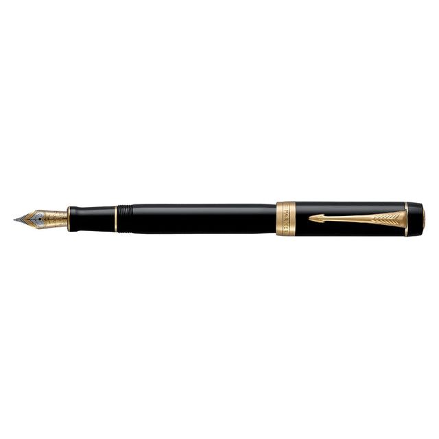 Parker - Fountain Pen Parker DuoFold Classic 18K GT F Black | 1 Stück