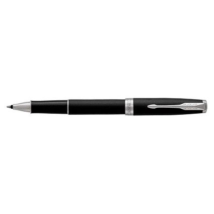 Parker - Bolígrafo roller Sonnet negro mate CT fino