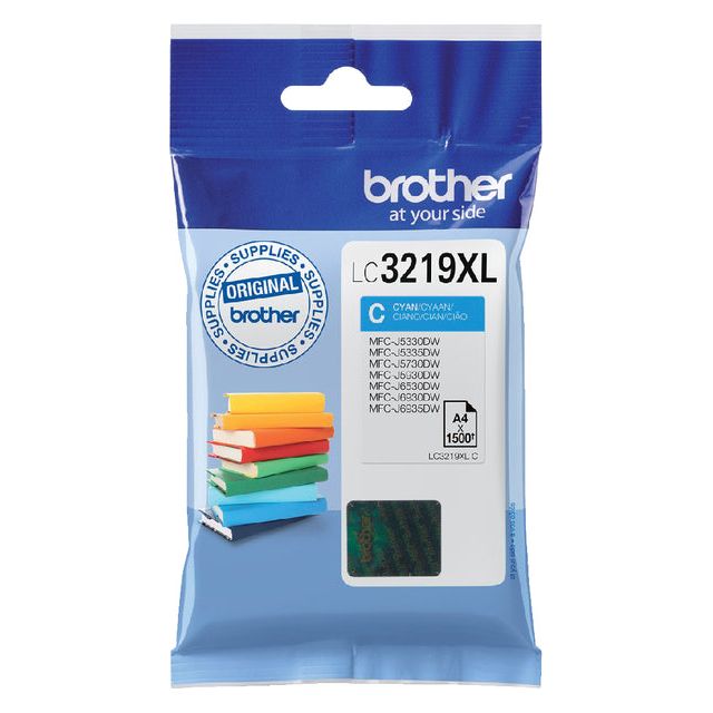 Brother - inktcartridge, 1.500 pagina's, OEM LC-3219XLC, cyaan