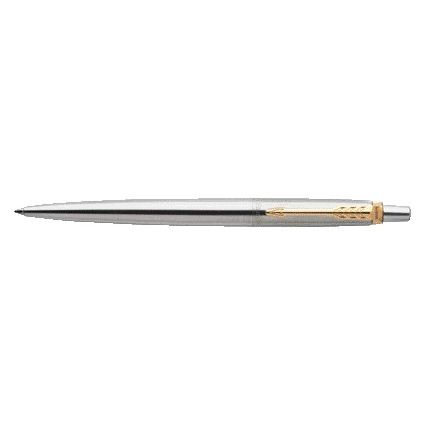 Parker - Penna a sfera media GT Jotter in acciaio inossidabile