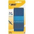 Bic - Bolígrafo tacto suave agarre clic azul mediano blister de 15 piezas