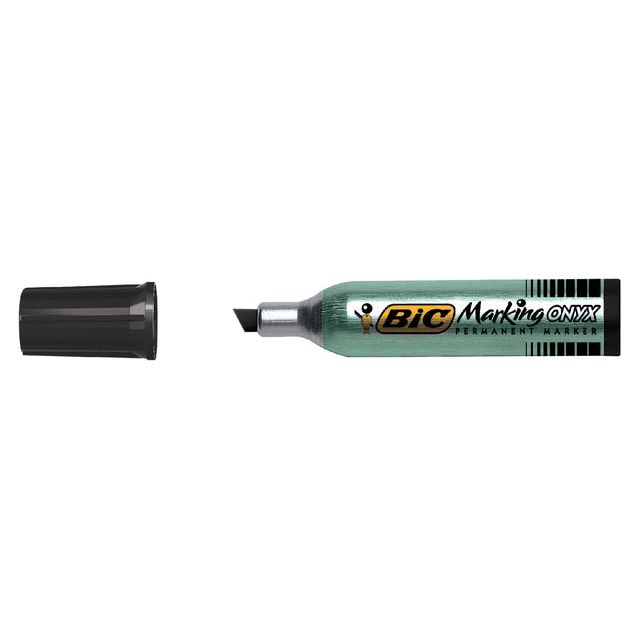 Bic - Viltstift bic 1481 onyx schuin m zwart | 12 stuks