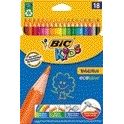 Bickids - Lápices de colores Kids Evolution ecolutions culo blister de 18 uds | 24 piezas