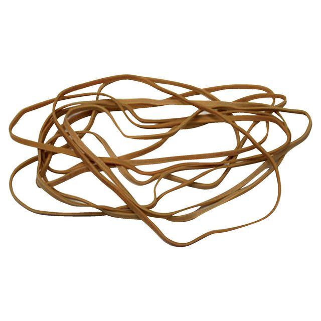 Bandle de caoutchouc standard - Standard élastique 24 150x1,5 mm 50gr 85st Brown | Box a 50 grammes | 10 morceaux