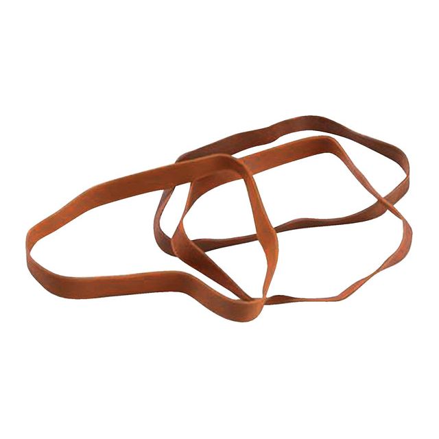 Bandle de caoutchouc standard - Standard élastique 78 140x7,5 mm 500gr 175st Brown | Box a 500 grammes | 10 morceaux