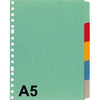 Kangaro - Schede A5 17 fori P505M Cartoncino assortito da 5 pezzi