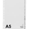 Kangaro -  Tabbladen A5 17-gaats G520AZM alfabet grijs PP | 25 stuks