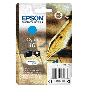 Epson - Cartuccia d'inchiostro 16 T1622 blu