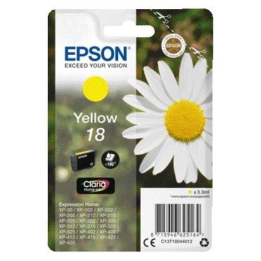 Epson - Ink cartridge 18 T1804 yellow