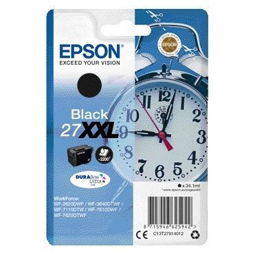 Epson - Cartucho de tinta 27XXL T2791 negro