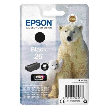 Epson - Tintenpatrone 26 T2601 schwarz
