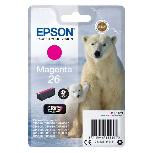 Epson - Inkcartridge Epson 26 T2613 Red