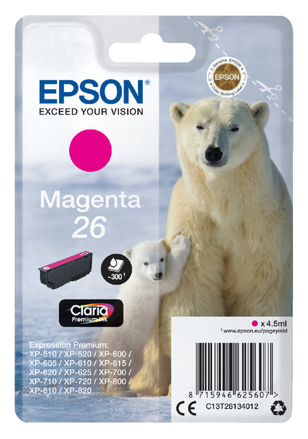 Epson - Inkcartridge Epson 26 T2613 Rot