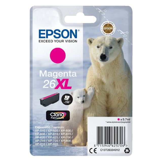 Epson - Inkcartridge Epson 26XL T2633 Red | Blasen Sie ein 1 Stück