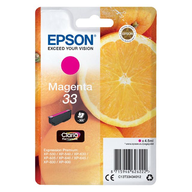 Epson - Inkcartridge Epson 33 T3343 Red | Blasen Sie ein 1 Stück