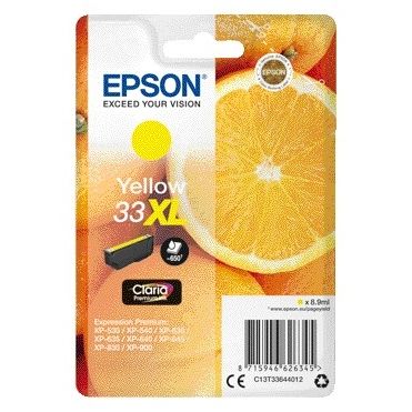 Epson - Cartucho de tinta 33XL T3364 amarillo