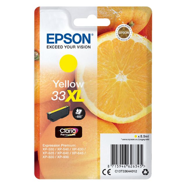 Epson - Inkcartridge Epson 33xl T3364 Gelb