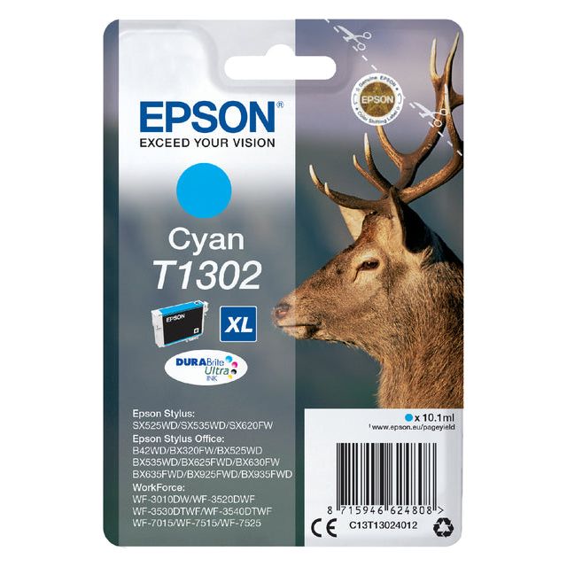 Epson - Inkcartridge Epson T1302 Blue | Blister un 1 morceau