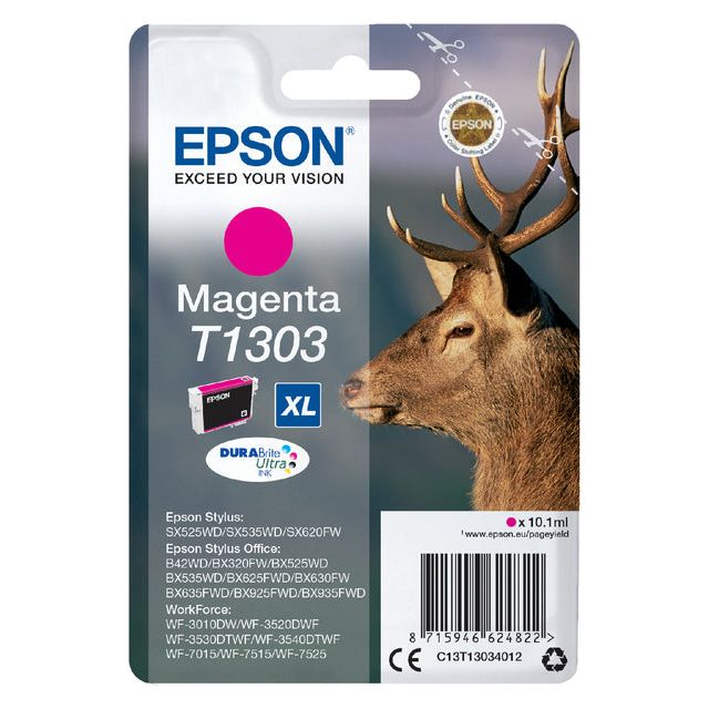 Epson - Inkcartridge Epson T1303 Red | Blister un 1 morceau