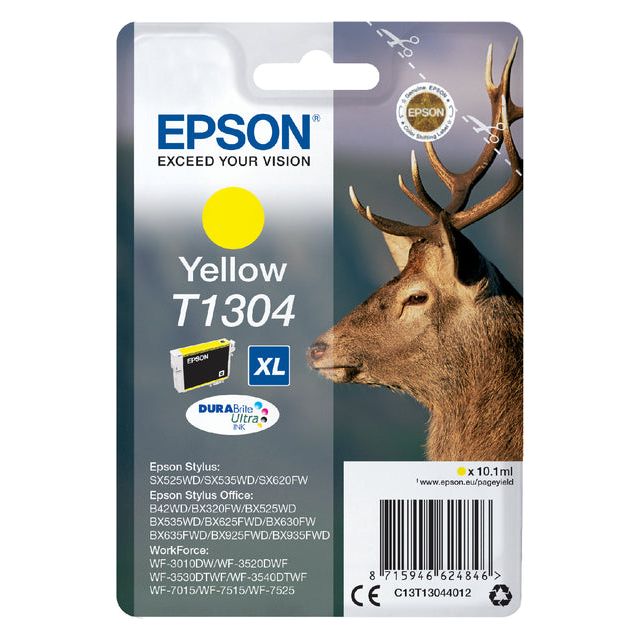 Epson - Inkcartridge Epson T1304 Jaune | Blister un 1 morceau