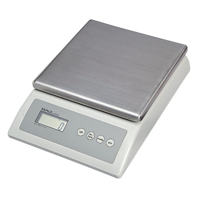 MAUL - Pakketweger Count 10kg metalen plateau 17x17.5cm 220V/+ batterij