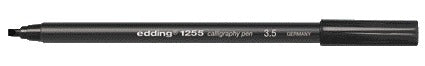 Edding - Bolígrafo de caligrafía 1255 3,5 mm negro | 10 piezas