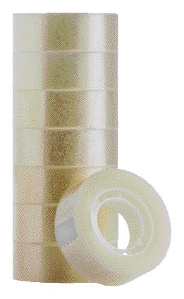 Quantore - Cinta adhesiva 19mmx33m transparente