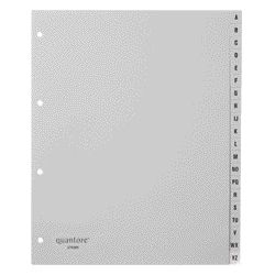 Quantore - Tabs A4 4-hole 20-part with alphabet wide PP | 10 pieces