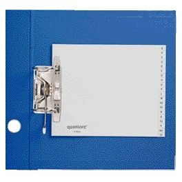 Quantore - Ordner Alphabet 2-Loch 18x23 PP grau