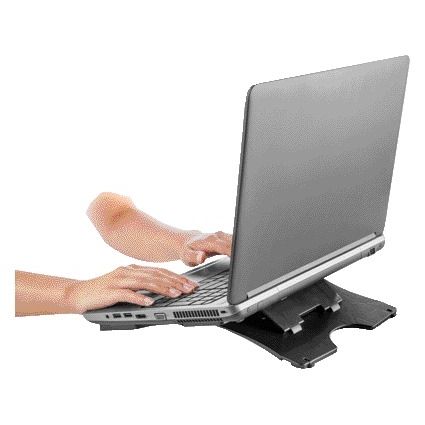 Quantore - Laptop stand adjustable anthracite