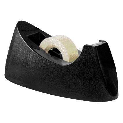 Quantore - Adhesive tape holder black 33m | 12 pieces