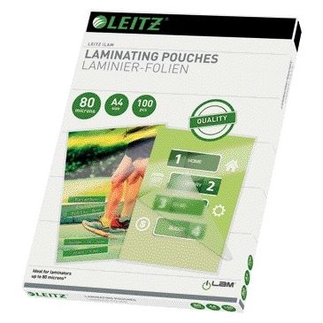 Leitz - Funda laminadora iLAM A4 2x80micras EVA 100 piezas