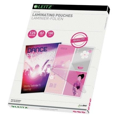 Leitz -  Standard Gloss Laminating Pouches laminatorzak 100 stuk(s)