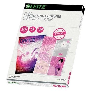 Leitz - Funda laminadora iLAM A4 2x125micras EVA 100 piezas